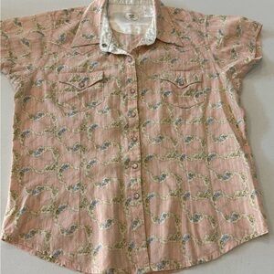 Ultra Twenty X Women’s Western Shirt Short Sleeves Pearl Snaps Size Small‎